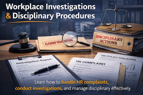 Workplace Investigations & Disciplinary Procedures